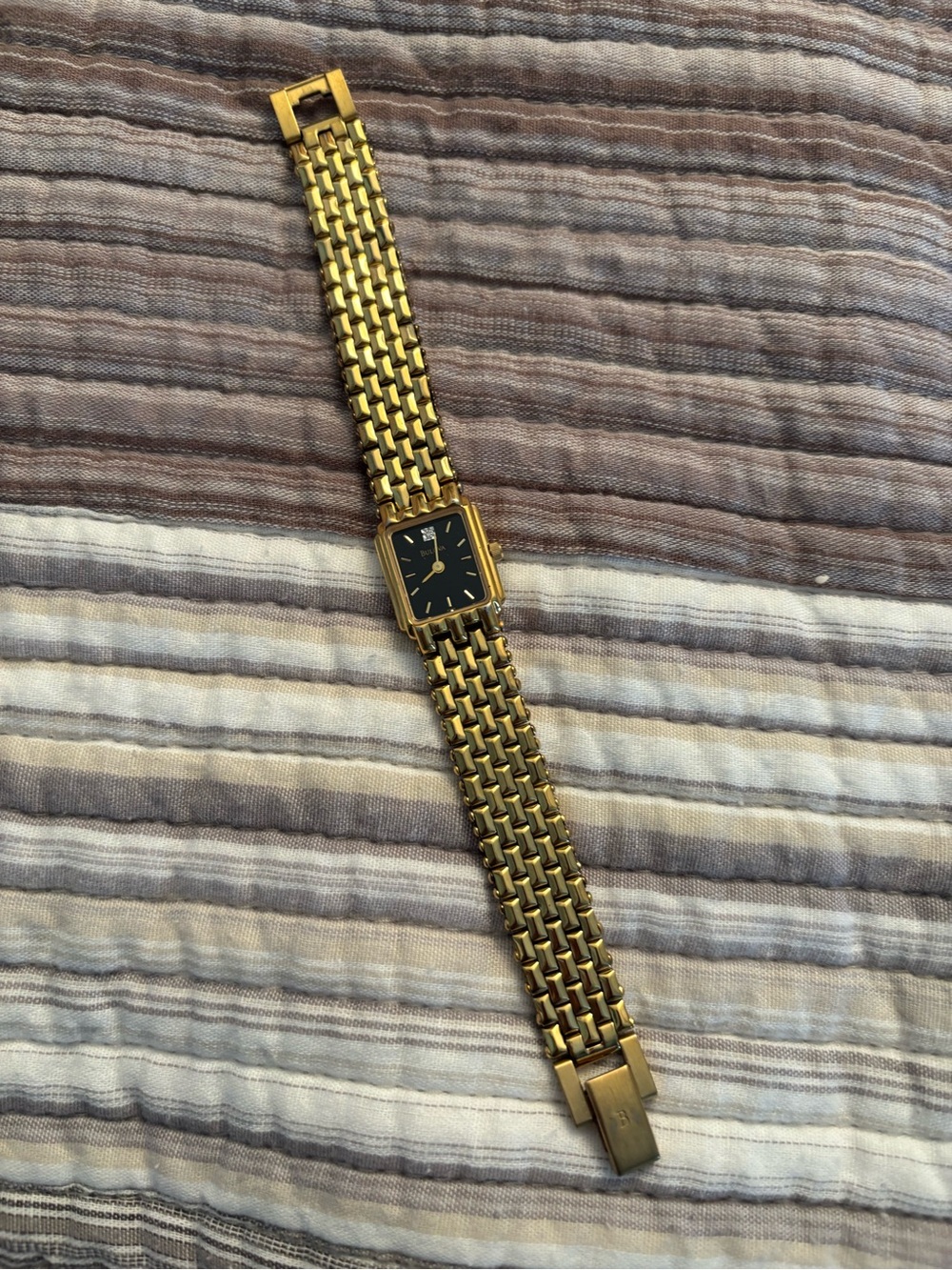 Vintage Bulova Watch Diamond